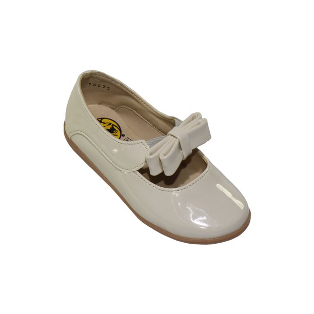 ZAPATILLA CASUAL VESTIR LEON NIÑA BEIGE CHAROL 253 Leon 253p