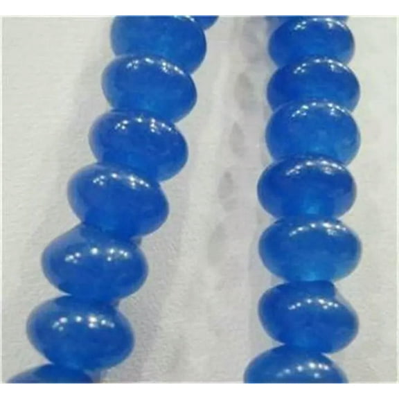GKNET 5x8mm Blue Sapphire Abacus Gemstones Loose Beads 15"##AF032