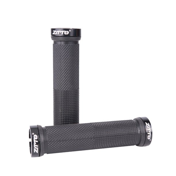 Advancent ZTTO 2X * Empuñadura de bicicleta Antideslizante Manillar de bicicleta de gran Instalación práctica Fácil de sostener Ciclismo Negro