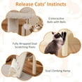thumbnail image 5 of Auranook 68" Large Cat Tower w/ 3 Padded Perches Condo Sisal Scratching Posts & Ramp, 5 of 8