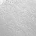 thumbnail image 3 of Set of 2 Pillow Shams Standard Size Floral Quilted - Perfect for Bedding Decor (Off White), 3 of 5