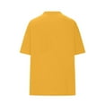 thumbnail image 6 of Feancey Number 7 T-Shirt Unisex Short Sleeve Varsity Shirt Sports Team Jersey 7th Birthday Gifts Tops for Men and Women Yellow M, 6 of 7
