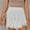 White, variant on TAGOLD Women's Summer Athletic Shorts Pants,Casual Plus Size Short Pants for Womens,Women Summer Solid Color Fashionable Lace Pleated Skirt Pants