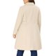 thumbnail image 3 of GRACE & GRANDEUR Abrigos de Invierno para Mujeres Talla Grande Chaquetas de Un Solo Botón Abrigos Largos 1X Blanco Crema, 3 of 6