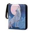 thumbnail image 2 of Game Card Storage Bag Collectible Trading Card Albums The 4-Pocket Card Binder With 50-Page Sleeve Can Hold 400 Game Cards Roaring Wolf, 2 of 6