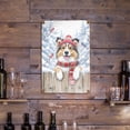 thumbnail image 3 of Playful Shetland Sheepdog Welcomes Winter Snowy Day with Cardinal Bird Vertical Metal Aluminum Sign Sheltie Dog Lover Gifts Wall Art Home Decor - 2017, 3 of 5