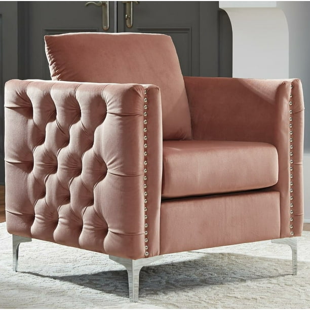 Butterworth 31.5'' Wide Tufted Velvet Armchair, Weight Capacity (lbs