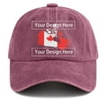 thumbnail image 2 of Men's And Women's DIY Printed Visor Cap Cap Baseball Cap Hat Gloves, 2 of 4