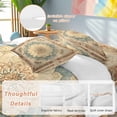 thumbnail image 2 of Vintage Flowers Pattern Duvet Cover Set Twin Size, Blue Classical Bohemian Retro 4 Piece Soft Microfiber Bedding Set with 1 Duvet Cover, 1 Flat Sheet, 2 Pillowcases, 2 of 9
