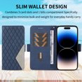thumbnail image 5 of Allytechgroup Flip Cover Case for Samsung Galaxy Note 10+, Premium PU Leather Stand Cards Holder Hand Wrist RFID Blocking Bumper Shockproof Phone Case for Samsung Galaxy Note 10+, Blue, 5 of 6