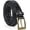 B-black, variant on Men's Braided Leather Belt, Braided Woven Belt for Men Casual Jeans with Solid Strap Single Prong Buckle