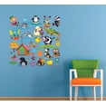 thumbnail image 2 of Home Bedroom Art Vinyl Young Animals Decor Multicolored Baby Stuffed Toys Little Girl Design Wall Decal Stickers - 20" x 20" Removable Kids Bedroom Nursery Play House Playroom Adhesive Wall Decoration, 2 of 2