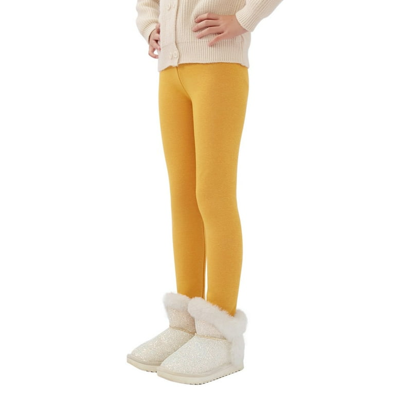 Girls yellow leggins top