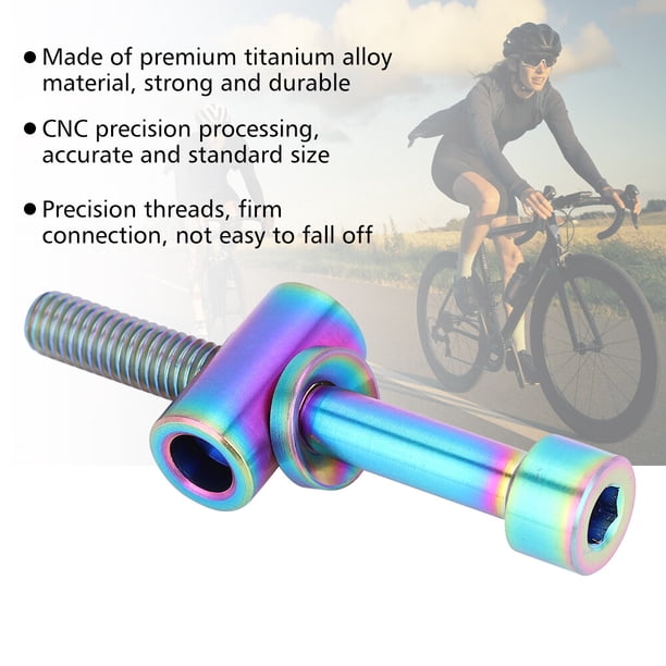 Tornillo De Titanio Para Tija De Sillín De Bicicleta - M5x35mm, Aleación De Titanio, Cabeza Redonda, Repuesto