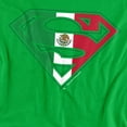 thumbnail image 2 of Superman Mexican Shield Women's T Shirt, Kelly Green, Medium, 2 of 6