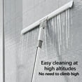 thumbnail image 5 of Multifunctional Floor Water Scraper Mop with 180° Rotatable Head, Extended Long Handle TPR Cleaner, Aluminum Alloy Non-Scratch Tool for Bathroom Kitchen Glass Wall Floor, 5 of 9