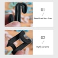 thumbnail image 4 of Perchas de conexión Mastery, ganchos en cascada resistentes que ahorran espacio para organizadores de armario, plástico ABS de primera calidad, multifuncionales para perchas de terciopelo, 20 piezas, 4 of 6