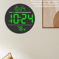 thumbnail image 3 of Reloj Montada en La Pared Digital 8 Pulgadas para Oficina Casa () Verde, 3 of 9