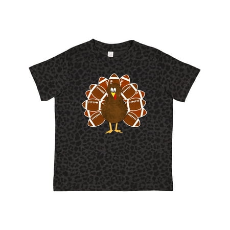 

Inktastic Thanksgiving Craft Paper Football Turkey Gift Toddler Boy or Toddler Girl T-Shirt