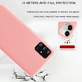 thumbnail image 3 of pitrice Phone Case Shockproof Silicone Phone Cover Elastic Cellphone Protector, Replacement for Samsung A51(4G), Pink, 3 of 6
