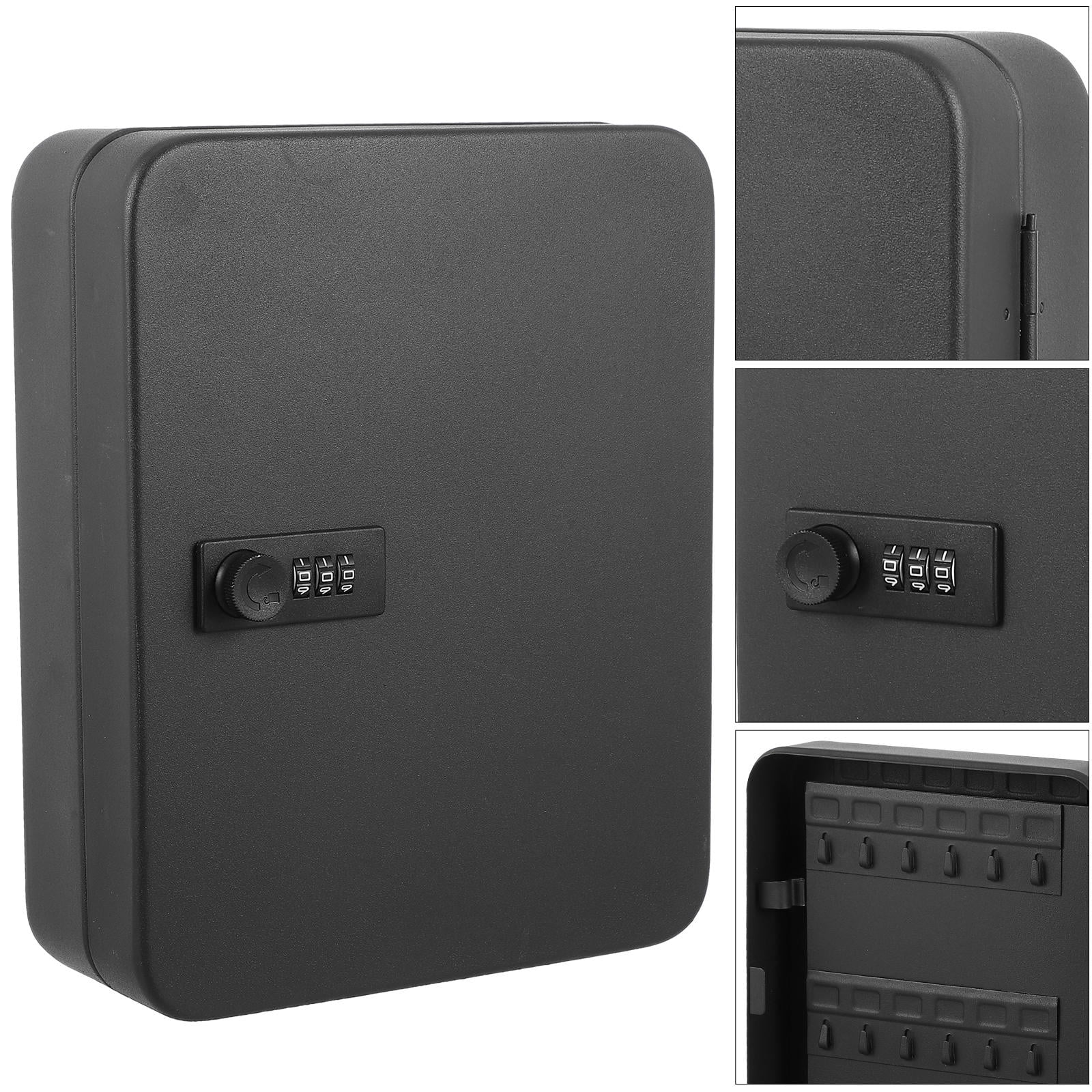 WRISTBIQUE Car Key Box Security Key Storage Box Black 1 Set
