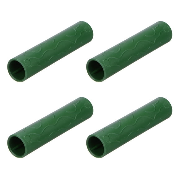 Uxcell 4 Pcs 11mm Greenhouse Frame Building Connectors, Coupling Pipe Fitting for Grape Trellis/Sunscreen Shed/Gardening Plant Stakes [Green]