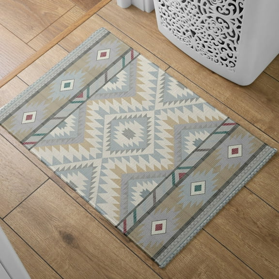 Absorbent Quick Dry Bath Mat, Non-Slip Super Strong Bath Mat, Suitable For Bathroom Shower Floor,Rhombus Lattice Pattern Bath Rugs