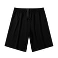thumbnail image 2 of Runing Sports Pockets Color Loose Casual Pants Solid Shorts Straight Embroidered Summer Men Drawstring Men's Casual Shorts, 2 of 5