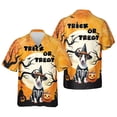 thumbnail image 3 of Trick or Treat Bull Terrier Needs Candy Happy Halloween Night Hawaiian Shirt Breathable Summer Unisex Merch Bully Dog Lovers Gifts Idea - 02020, 3 of 6