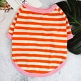thumbnail image 1 of Xiao Hua Camiseta para perro y gato, camisetas transpirables para mascotas, sudadera para cachorro, ropa para perro, abrigos para perros pequeños, medianos y gatos, naranja, XL, 1 of 4