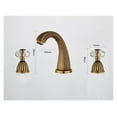 thumbnail image 6 of Faucet Gun Grey Bathroom Sink Faucet 3 Hole Widespread Gold/Black/Chrome Basin Mixer Hot And Cold Water Tap New ,360° Swivel Spout, 6 of 7
