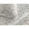 thumbnail image 3 of Ambesonne Vintage Quilted Bedspread Set 3 Pcs, Nostalgic Neutral Flowers, King, Eggshell and Umber, 3 of 4