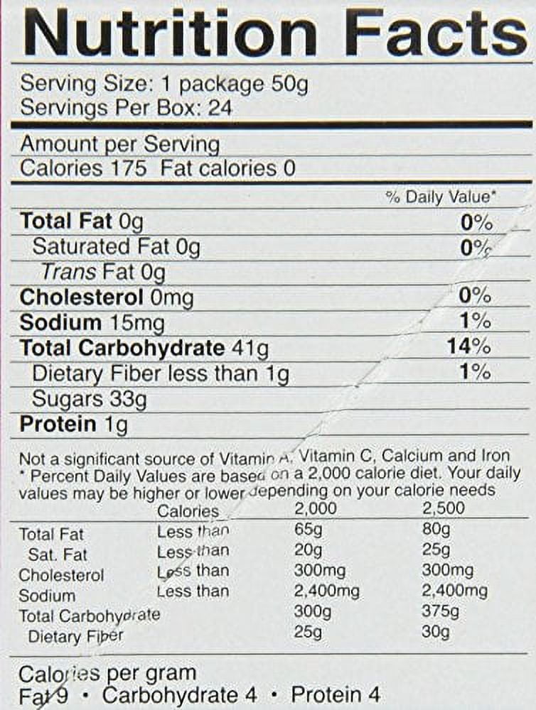 Sour Power Candy Straws, Watermelon, 24-Count