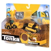 مجموعة محركي Tonka Metal Movers ومحمل أمامي وجرافة