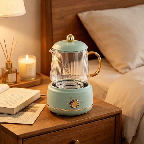 News Model Health Preservation Cup - Multi-functional Mini Electrics Stewing Cup - Health Preservation Pot - Glass Electrics Heating Cup