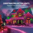 thumbnail image 3 of Eespoir Tens Patterns Two Colors Christmas, Projector Lights Outdoor, Holiday Laser Projector, For Garden Wall Decor, Remote Control Snowman(A), 3 of 9