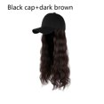 thumbnail image 3 of Guardurnaity Gorra de béisbol para mujer, peluca decorativa a la moda, extensión de pelo falso, decoración de vestido, sombrero, postizo, cabeza Cuidado del cabello Sombrero Negro Marrón Oscuro, 3 of 6