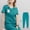 42025LW-Lake Blue, variant on Unisex Medical Scrubs Set Doctor Nurse Nursing Work Uniform with Pockets for Clinics