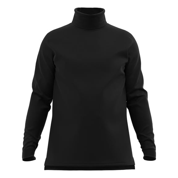 Men's 100% Interlock Knit Combed Cotton Super-Soft Pre-Washed Ski Casual Droptail Turtleneck Pullover Sweater
