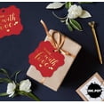 thumbnail image 6 of Inkdotpot Real Gold Foil Bracket Shape Paper Hang Tags Made With Love Wedding Favor Tags Pack Of 50, 6 of 7