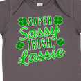 thumbnail image 4 of Inktastic Super Sassy Irish Lassy with Green 4 Leaf Clovers Boys or Girls Baby Bodysuit, 4 of 5