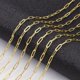 thumbnail image 2 of 16 pies/ de collar de latón extensor cadenas chapado en oro Cadena de clip de papel para la fabricación de joyas accesorios de artesanía, 2 of 5