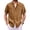 Ginger, variant on CIENVNSTG Men's Casual Shirts Cotton Linen Short-Sleeved Shirts Solid Color Turn-Down Collar Casual Beach Style Thin Tops Dark Purple 2XL