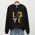 thumbnail image 4 of Moda mujer casual manga larga o-cuello impreso damas sudaderas tops Pompotops gfhjh1125, 4 of 6