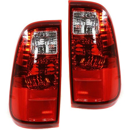 Pair Tail Lights Lamps Set of 2 Left-and-Right For Ford Truck