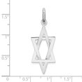 thumbnail image 3 of FJC Finejewelers 14k White Gold 3d Elongated Star Of David Charm, 3 of 6