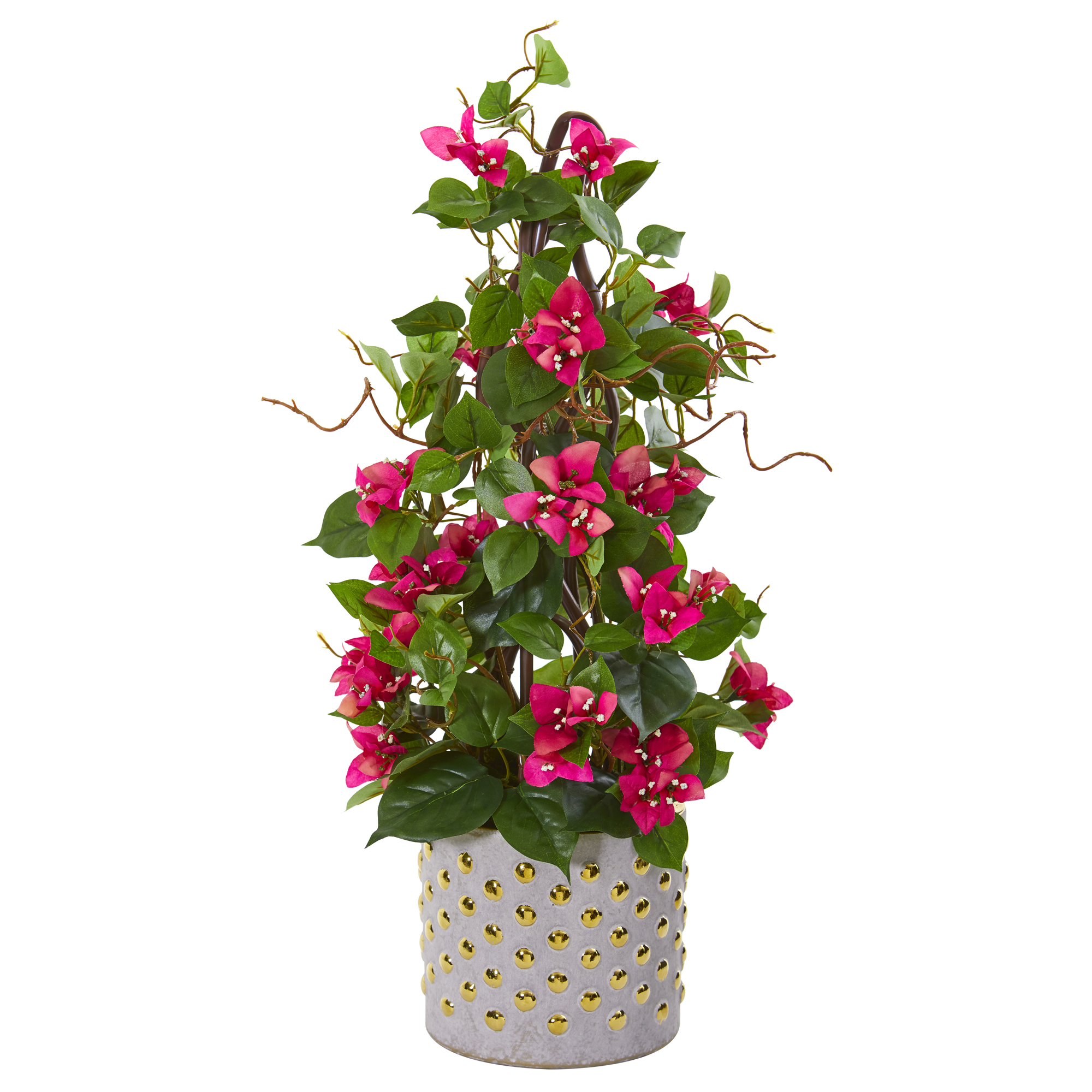 Nearly Natural 25? Bougainvillea Artificial Climbing Plant in Designer