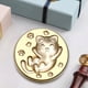 thumbnail image 4 of Likrtyny Cabeza Sello Forma Redonda Cabeza Cobre en Relieve 3D para Tarjeta Boda (gato), 4 of 9