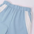 thumbnail image 6 of Toddler Girl Outfits Summer Clothes Set California Print Short Sleeve Top and Color Block Wide Leg Pants Set Kids School Fashion Suit 10-11 Years, 6 of 6