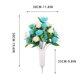 thumbnail image 3 of CaiYueKe Cemetery Flowers with Vase Artificial Flowers for Cemetery, Silk Roses Funeral Flowers for Grave, UV Resistant Sympathy Flowers for Memorial Day Mother's Day, 3 of 7